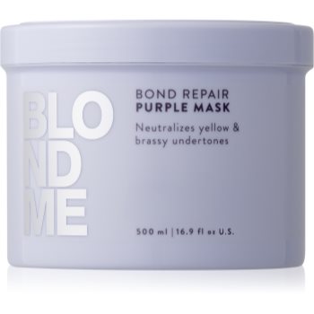 Schwarzkopf Professional Blondme Bond Repair Purple Mask Masca de par neutralizeaza tonurile de galben - imagine 2